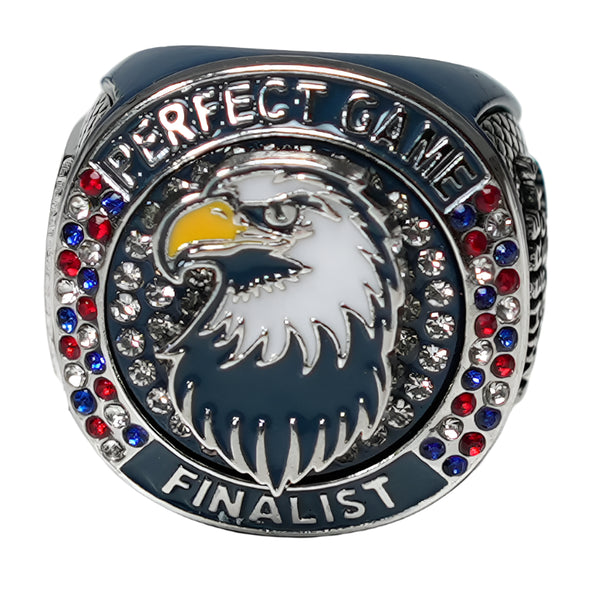 Perfect Game American Flag Ring Silver