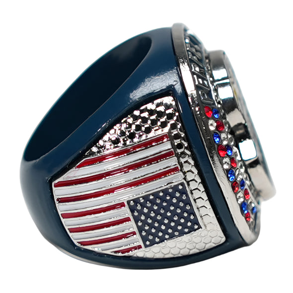 Perfect Game American Flag Ring Silver