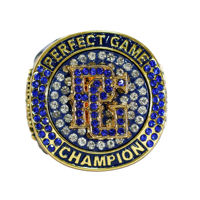 Perfect Game Ring 4 Blue Champion Front