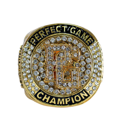 Perfect Game Ring 4 Gold Champion Front