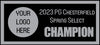 Custom Trophy Cup Plate - Example