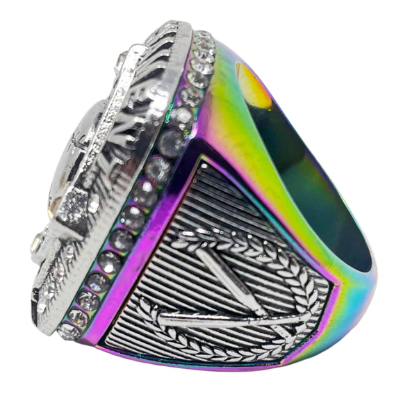 Generic Ring 2 Rainbow/Silver