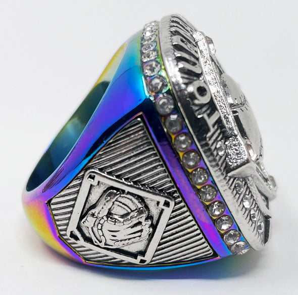 Generic Ring 2 Rainbow/Silver