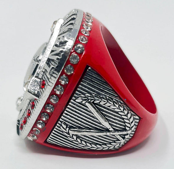 Generic Ring 2 Red/Silver