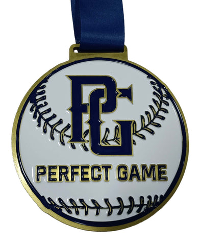 Perfect Game Baseball Gold Medal Front