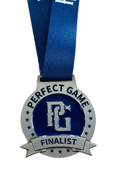Perfect Game Finalist Medal in Silver Front