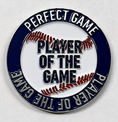 Perfect Game Player of the Game Coin Front