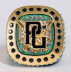 Perfect Game Baseball/Softball Green/Gold Champion Championship Ring Front