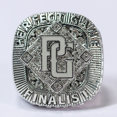 Perfect Game Baseball/Softball Silver Finalist Ring Front
