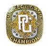 Perfect Game Baseball/Softball White/Gold Champion Ring Front