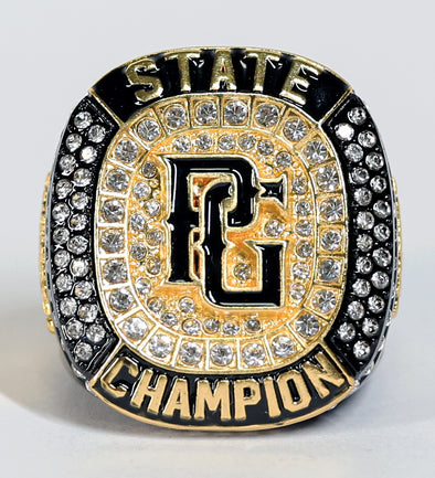 Perfect Game State Champion Gold Ring Front