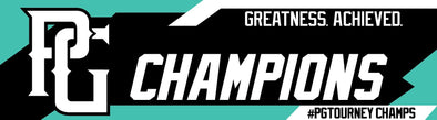 Perfect Game Champion Banner Aqua Blank