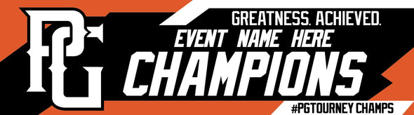 Perfect Game Champion Banner Orange