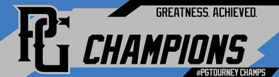 Perfect Game Champion Banner Royal Blank