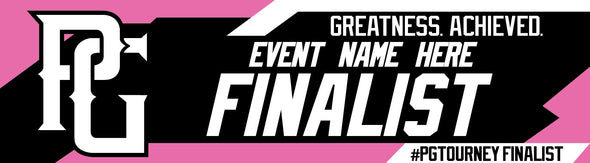 Perfect Game Champion Banner Pink