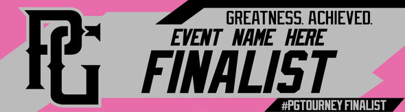 Perfect Game Finalist Banner Pink