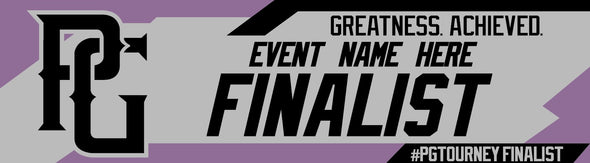 Perfect Game Finalist Banner Purple