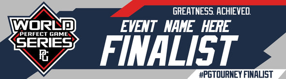 Perfect Game World Series Finalist Banner Navy